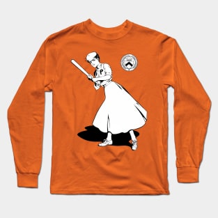 Princeton Female Baseball Player Long Sleeve T-Shirt